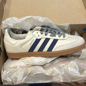Womens Samba OG Trainer - White with blue